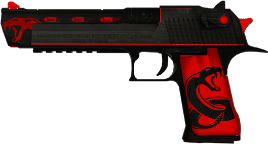 Прапорщиквалера Case - Desert Eagle Red Viper Clipart (600x600), Png Download