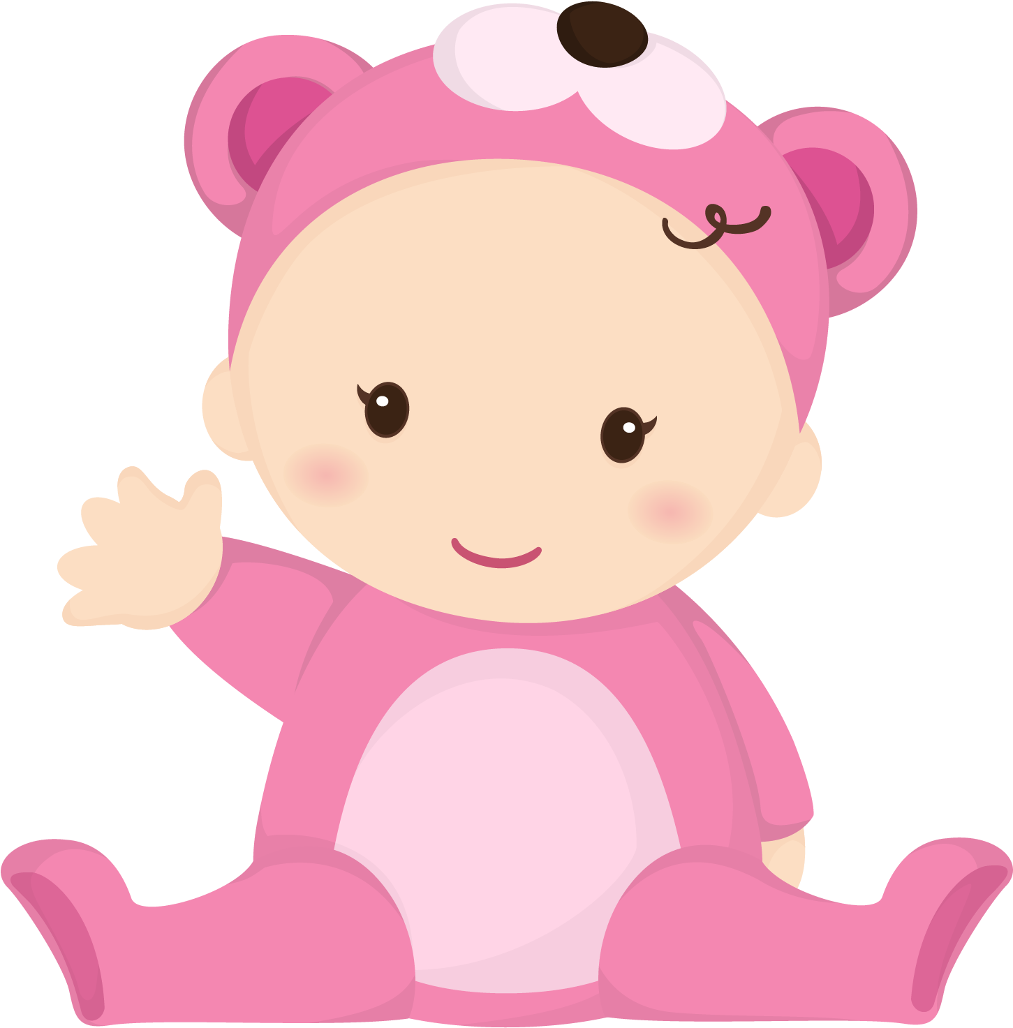 Cute Baby Clipart - Baby Girl Png Transparent Png (1500x1500), Png Download