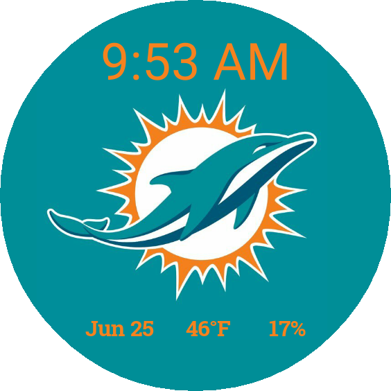 Miami Dolphins Logo Png Clipart (564x564), Png Download