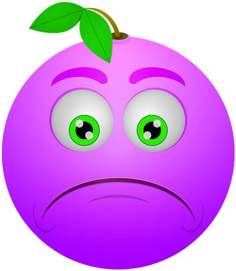 Smiley, Berry, Sad, Frown, Icon - Sadness Clipart (640x640), Png Download