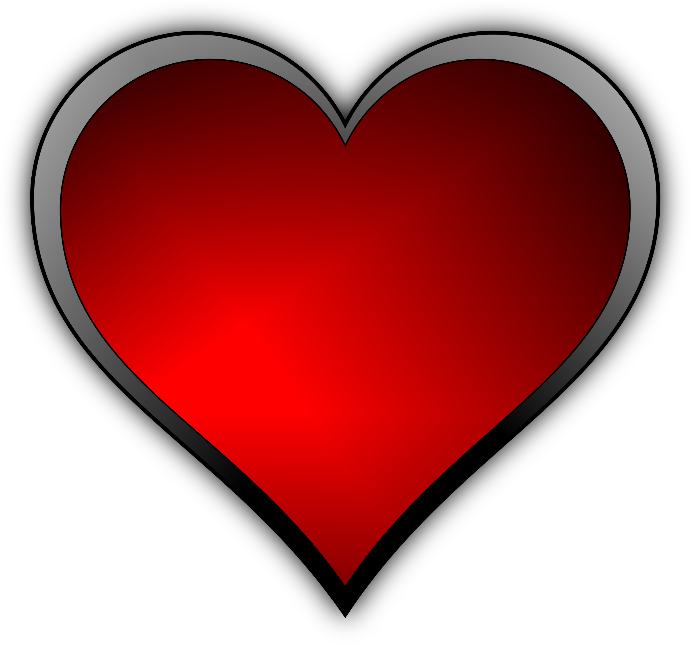 Big Image - Heart Vector Design Png Clipart (2400x2255), Png Download