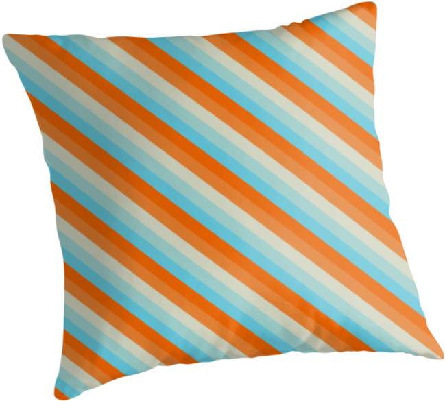 Diagonal Stripe Pattern Png - Cushion Clipart (875x875), Png Download