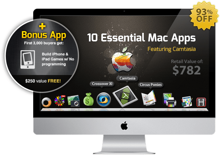 $49 Istack Mac Bundle Fx Photo Studio Pro, Camtasia, - Mac Wallpaper Hd Clipart (710x500), Png Download