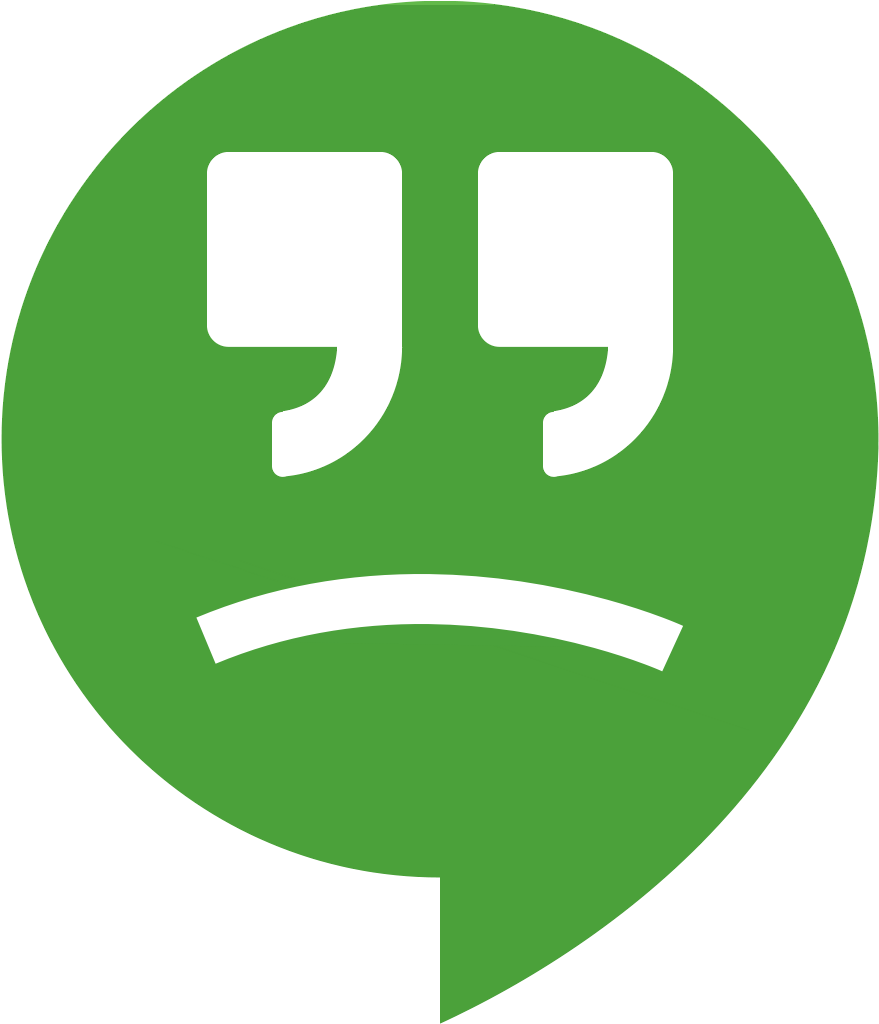 Hangouts-frown - Sign Clipart (1024x1024), Png Download