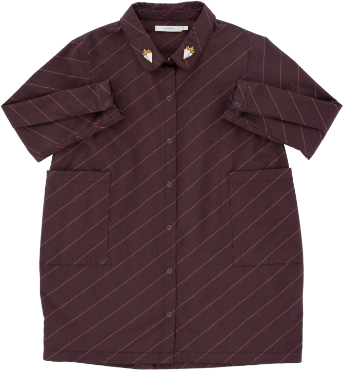 Tiny Cottons Shirt Dress Diagonal Stripes - Polo Shirt Clipart (960x720), Png Download
