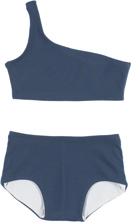 Little Creative Factory Asymmetric Bikini Girl - Swimsuit Bottom Clipart (427x721), Png Download