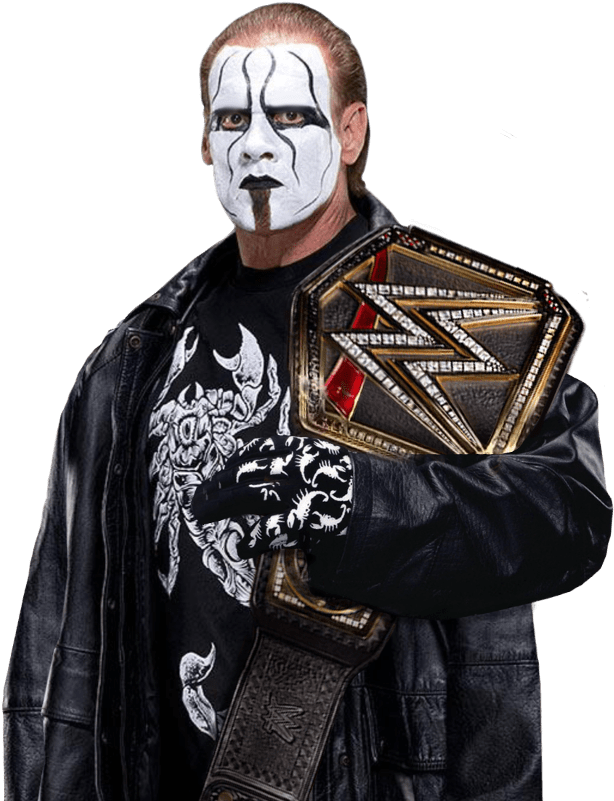 Wwe Wrestling - Sting Nwo Face Paint Clipart (624x802), Png Download