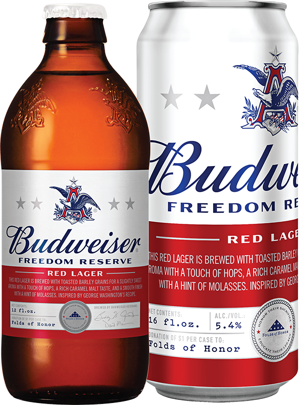 Budweiser Freedom Reserve Red Lager St - Budweiser Freedom Reserve Red Lager Clipart (592x800), Png Download