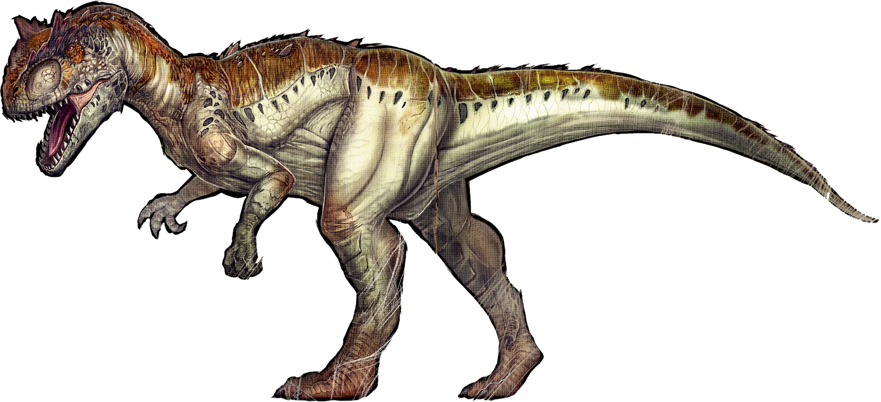 Com Gallery - Allosaurus Ark Png Clipart (1720x786), Png Download.