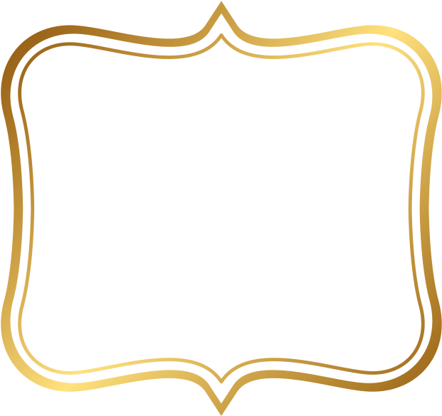 Golden Frame Clipart (866x650), Png Download