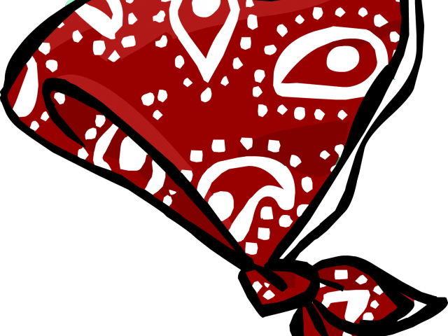 Handkerchief Clipart Bandana Headband - Green Bandana Transparent Background - Png Download (640x480), Png Download