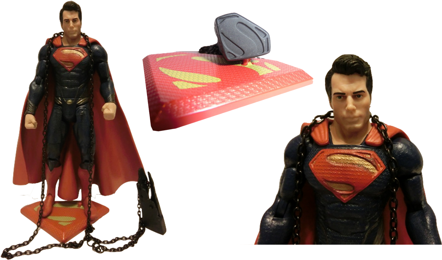 Man Of Steel Prototype Figures Premier First Look Exploders - Superman Clipart (1600x902), Png Download