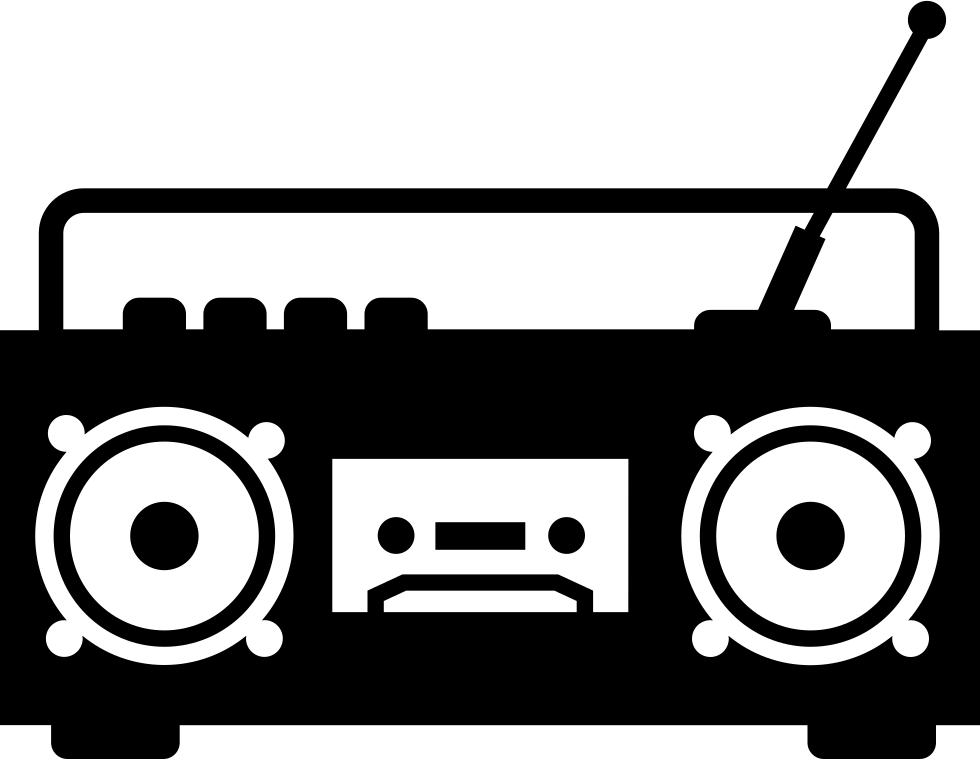 Boom Box Radio With Antenna Comments - Boom Box Svg Clipart (980x759), Png Download