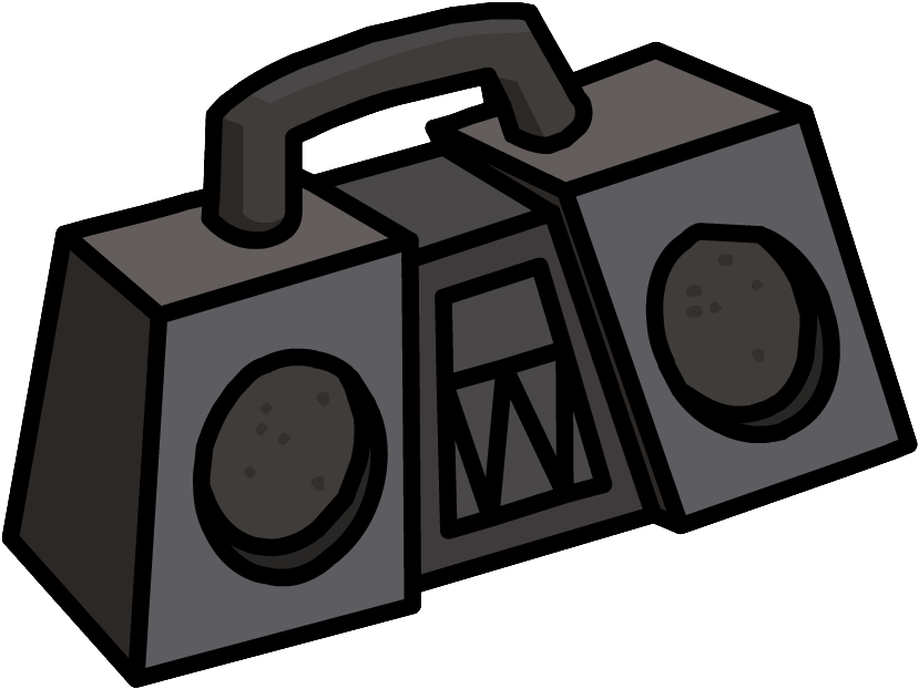 Boombox Clip Tattoos - Club Penguin Boombox - Png Download (838x632), Png Download