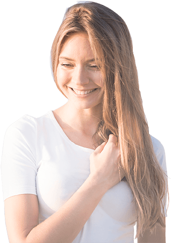 Hair Regrowth Suppliments - Girl Clipart (1348x611), Png Download