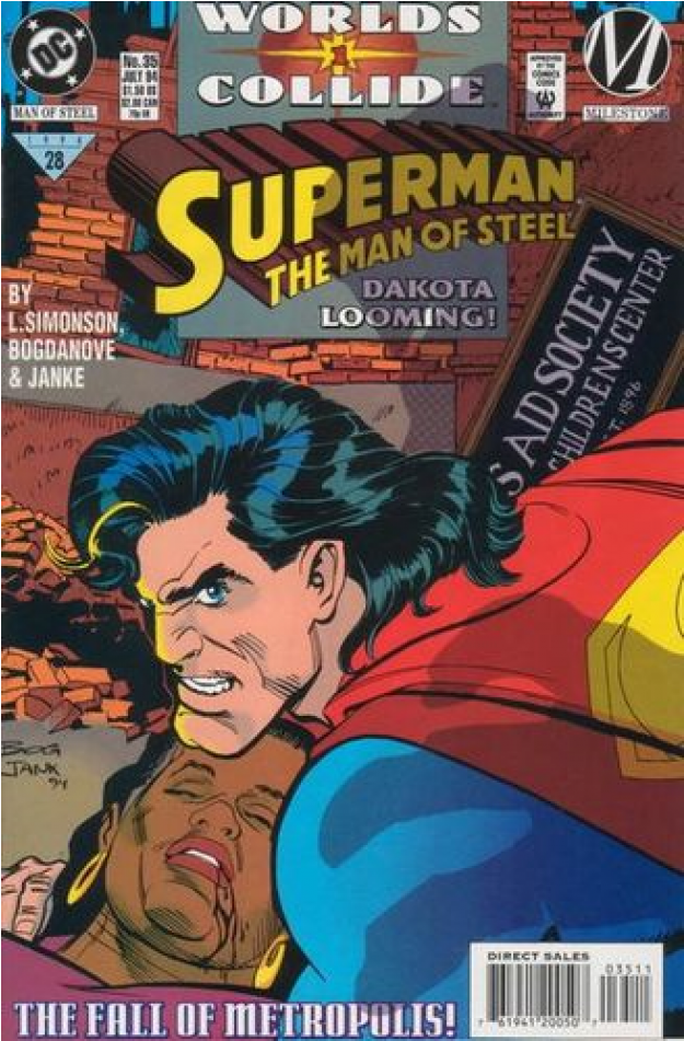 Купете Comics 1994-07 Superman - Superman: The Man Of Steel Clipart (950x950), Png Download