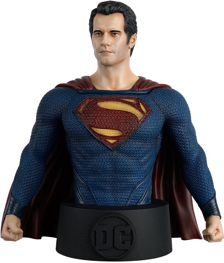 Superman Man Of Steel - Eaglemoss Superman Bust Clipart (800x848), Png Download