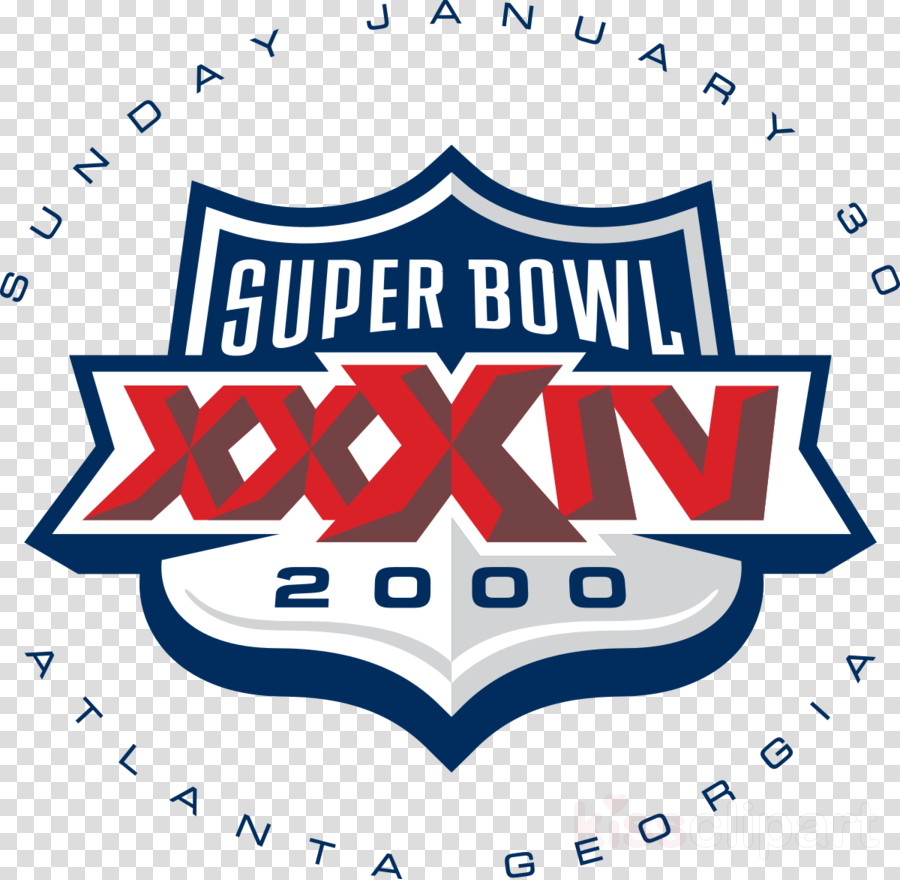 Download Super Bowl Xxxiv Logo Clipart Super Bowl Xxxiv - Super Bowl Xxxiv Logo - Png Download (900x880), Png Download