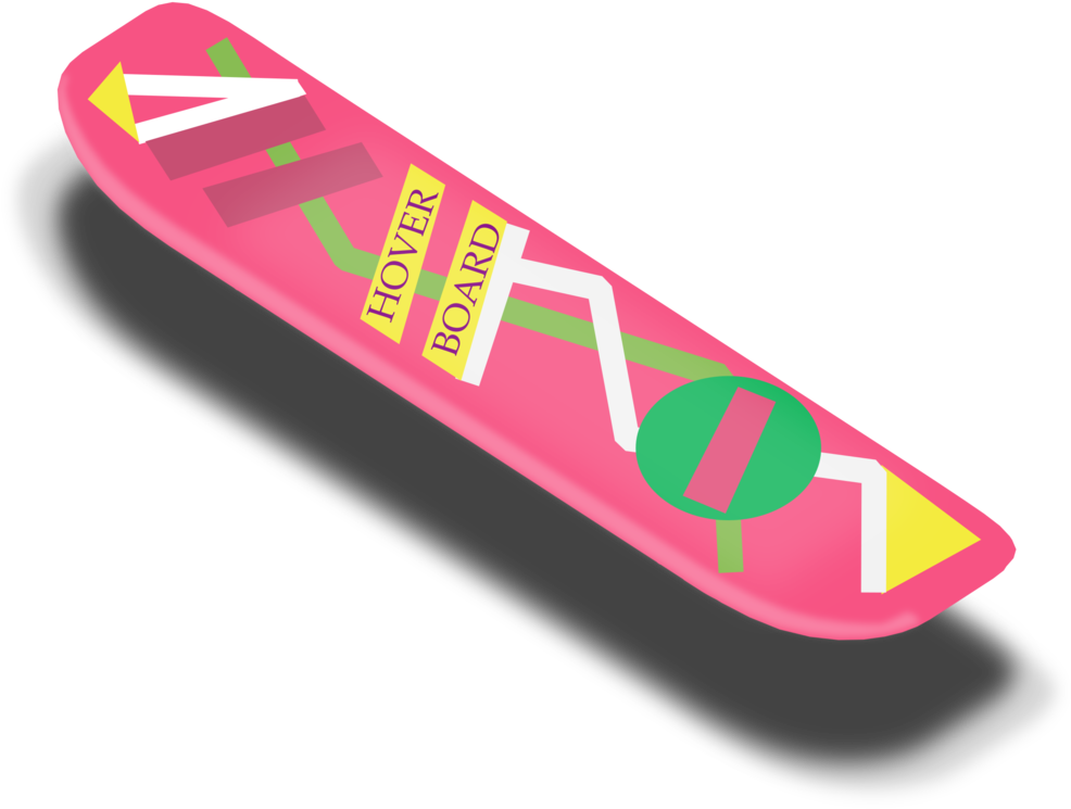Hoverboard Back To The Future Self-balancing Scooter - Hoverboard Back To The Future Png Clipart (998x750), Png Download