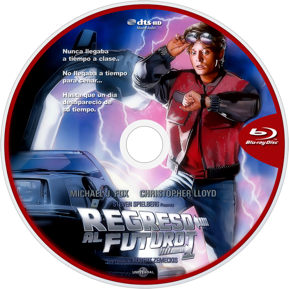 Back To The Future Bluray Disc Image - Back To The Future Blu Ray Disc Clipart (1000x1000), Png Download