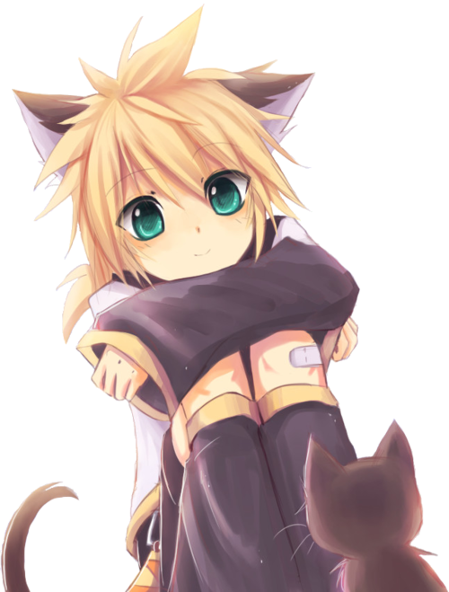 Cute Neko Boy Anime Clipart (500x659), Png Download