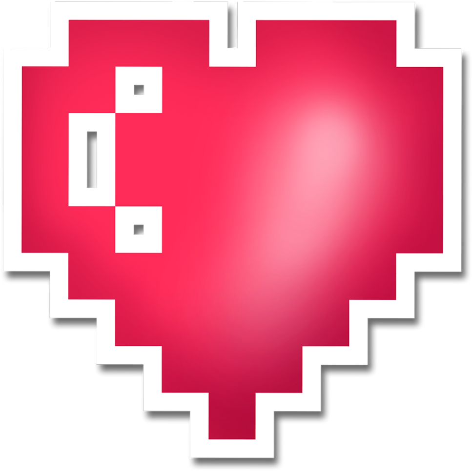 Pixel Heart Clipart (1024x1024), Png Download