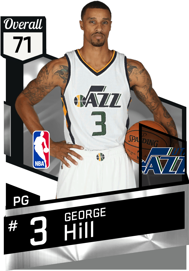 George Hill Nba 2k17 , Png Download - George Hill Nba 2k17 Clipart (646x927), Png Download