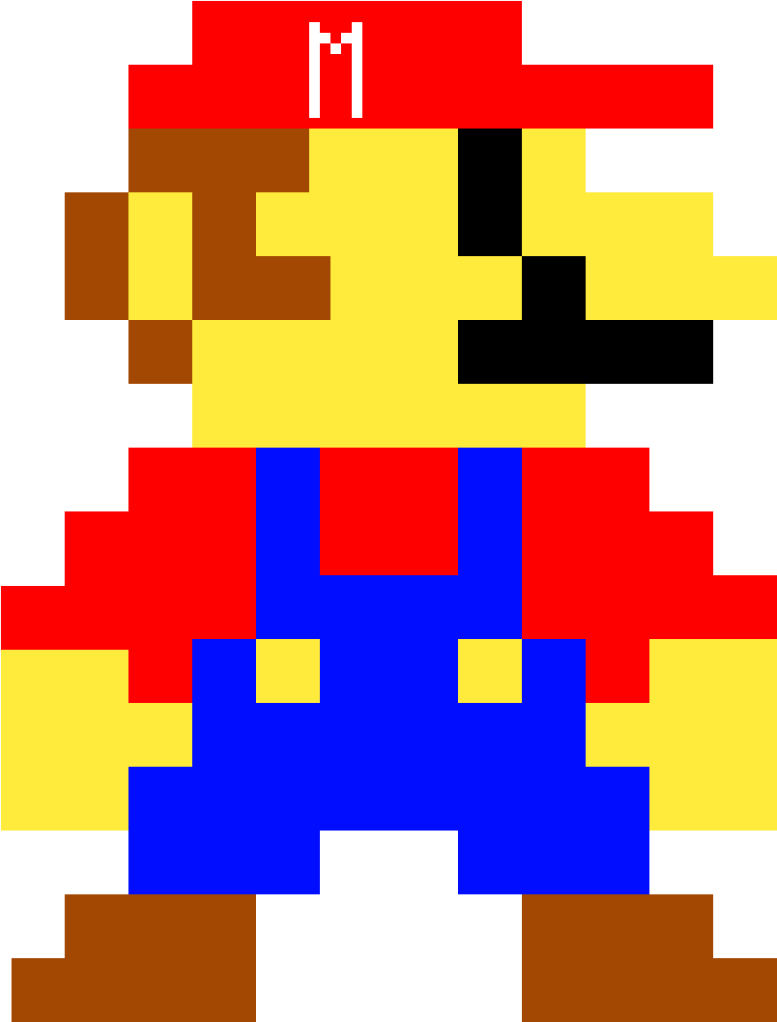 Mario 8 Bit - Mario Bros 8 Bits Clipart (877x1153), Png Download