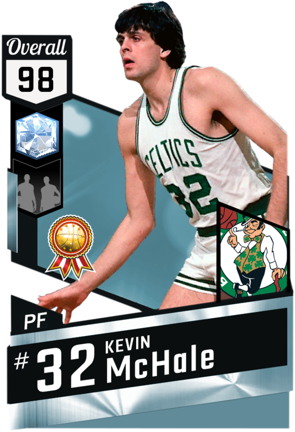'86 Kevin Mchale Myteam Diamond Card Pro Basketball, - Jimmy Butler 2k17 Rating Clipart (600x879), Png Download