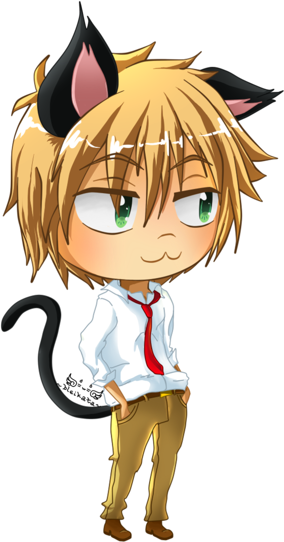 Usui Takumi Images Usui- Neko Hd Wallpaper And Background - Kaichou Waid Sama Chibi Clipart (705x1133), Png Download