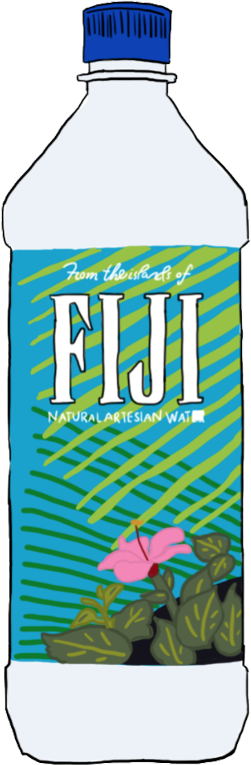 #tumblr #fiji - Fiji Water Bottle Transparent Png Clipart (1024x1147), Png Download