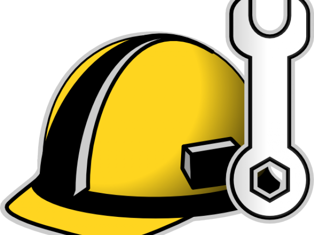 Hard Hat And Wrench Clipart (640x480), Png Download