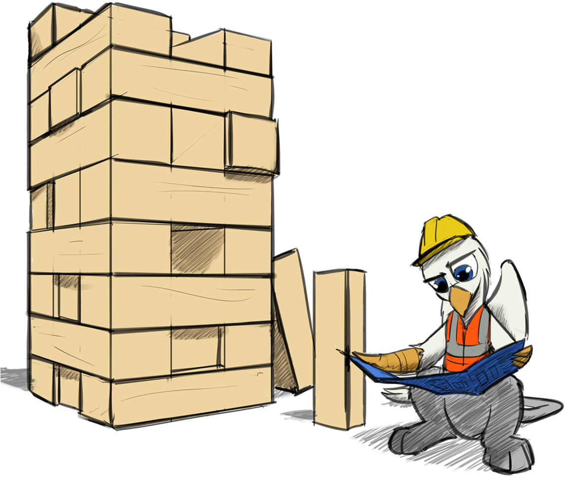 #1564747 - Artist - Captainhoers, Artist - Tinibirb, - Jenga Photo Transparent Background Clipart (1171x1024), Png Download