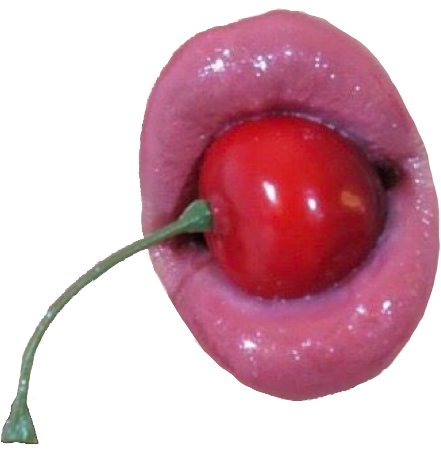 Cherry Lips Red Aesthetic Vaporwave Grunge Vintage - Aesthetic Png Clipart (935x1024), Png Download