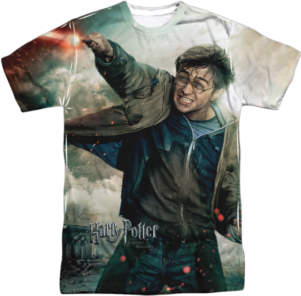 Harry Potter Harry Vs Voldemort Shirt - Harry Potter Against Voldemort Clipart (1000x1000), Png Download