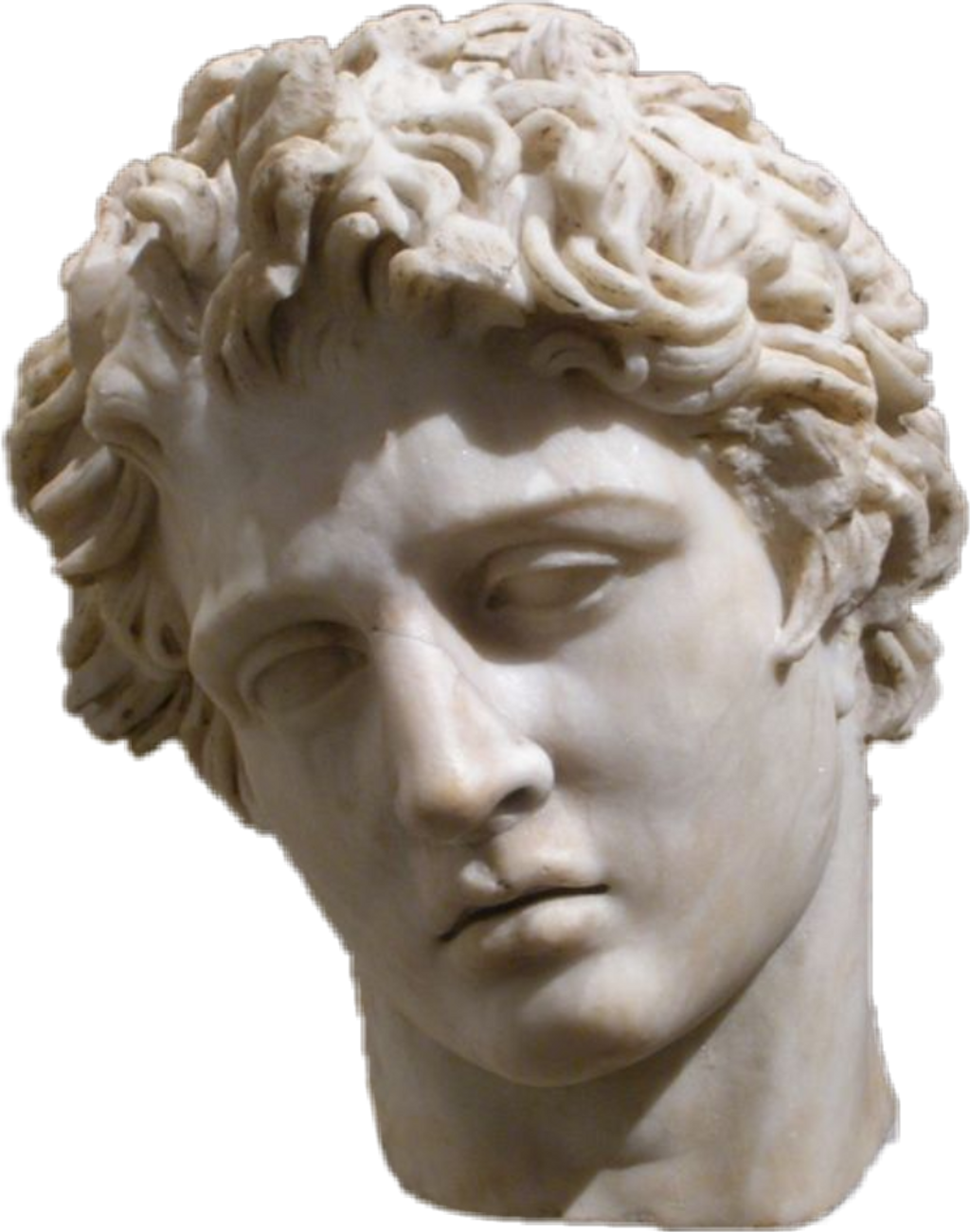 #greek #art #statue #vaporwave - Alexander The Great Hermitage Museum Clipart (1024x1301), Png Download