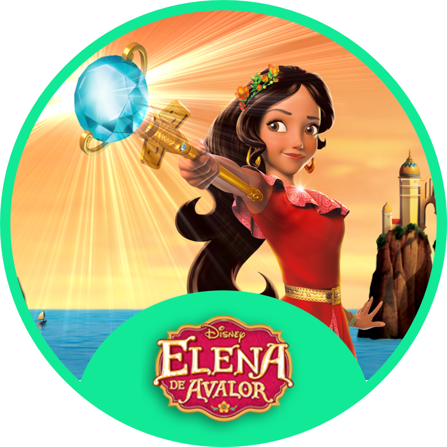 La Princesa Adolescente Elena Ha Salvado Su Reino Mágico, - Backdrop Elena Of Avalor Clipart (907x907), Png Download