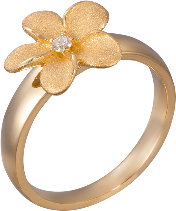 14k Yellow Gold Flower Ring Clipart Large Size Png Image PikPng