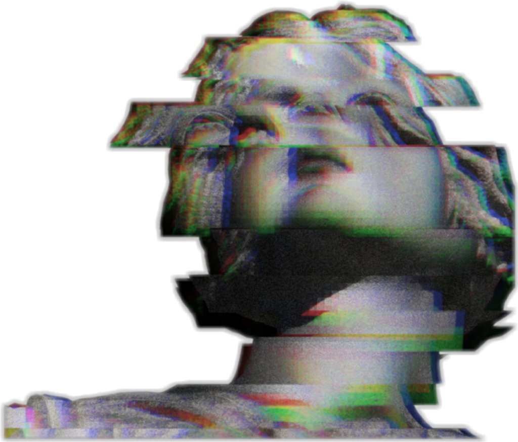 Glitch Vaporwave Vaporwaveaesthetic Vaporwaveart Aesthe - Grunge Tumblr Png Stickers Clipart (1024x873), Png Download