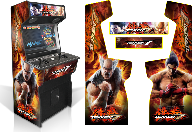 Custom Permanent Full Tekken 7 Inspired Graphics For - Marvel Vs Capcom Arcade Graphics Clipart (800x552), Png Download
