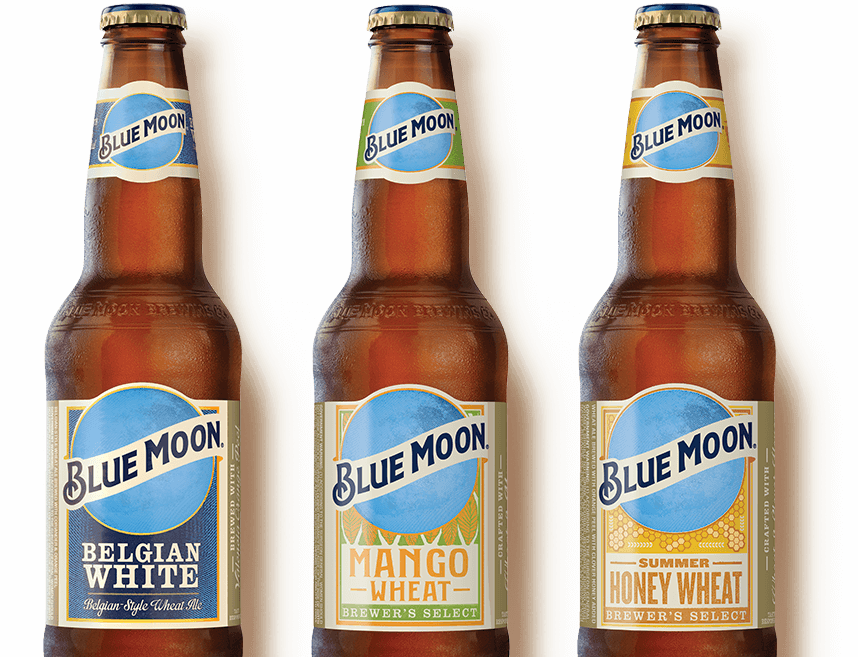 Blue Moon Png - Blue Moon Belgian White Clipart (858x657), Png Download