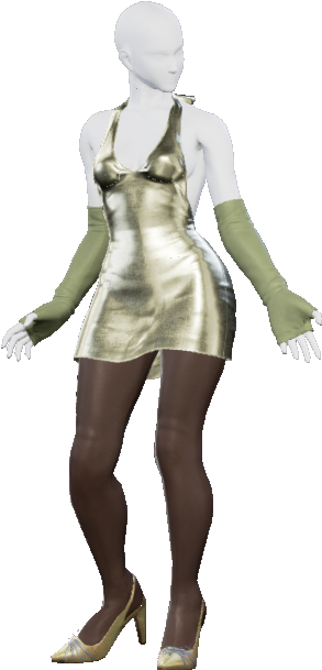 Wonkey - Tekken 7 Halterneck Dress Clipart (640x640), Png Download