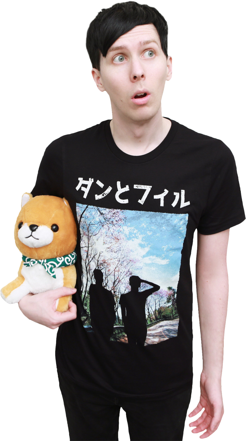 Transparent Dan And Phil Pngs Some Transparents Of - Dan And Phil Japan Sweater Clipart (1280x1707), Png Download