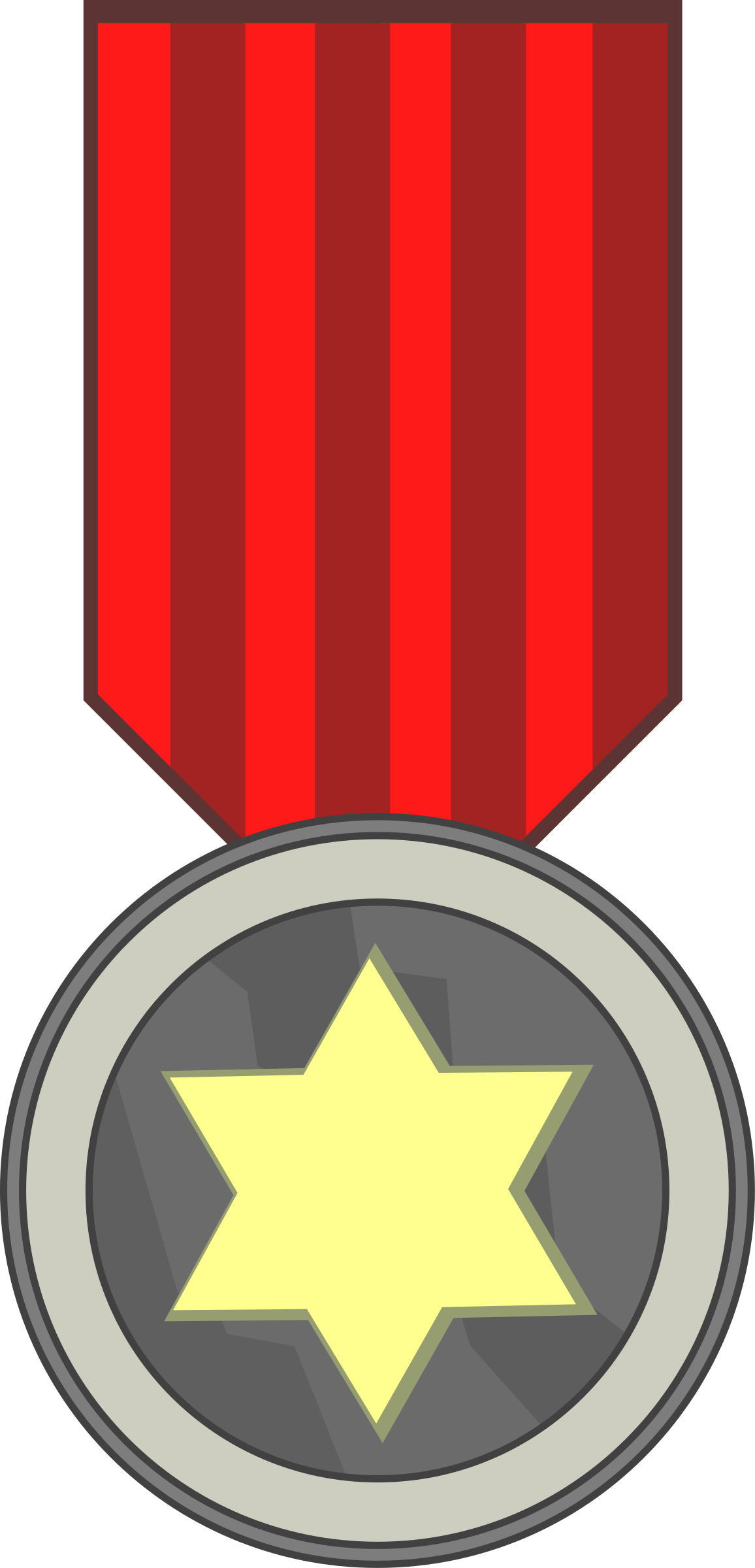 Star Award Medal Clip Royalty Free Library - Medal Clipart - Png Download (1156x2400), Png Download