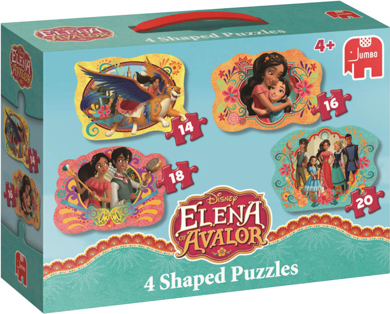 Elena 4in1 Shaped Puzzle - Jigsaw Puzzle Clipart (800x800), Png Download