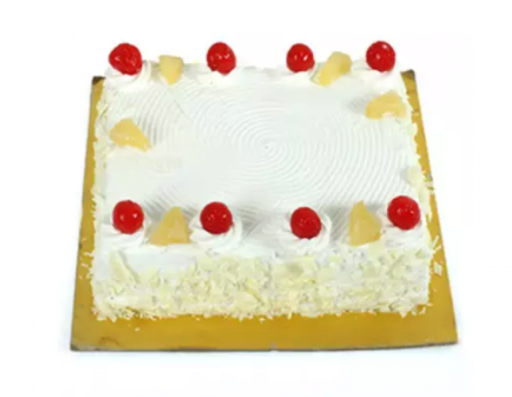 Fresh Cream Pineapple Cake Clipart (1000x1000), Png Download