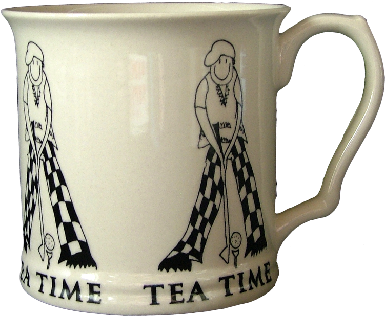 Tea Time Golfer 54099afd87b78 - Coffee Cup Clipart (750x627), Png Download