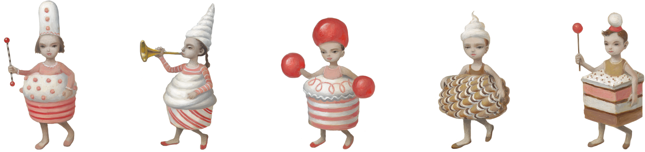 Mark Ryden Designs Sets, Costumes For Ballet 'whipped - Play Clipart (2700x685), Png Download