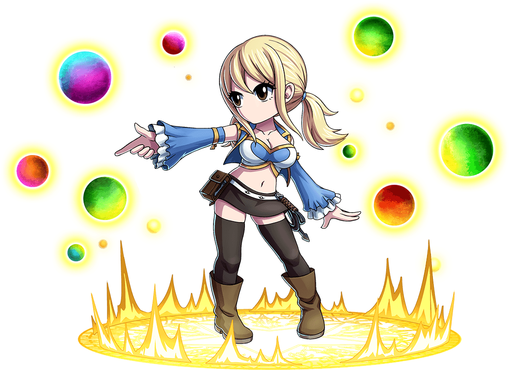 Lucy Heartfilia /gallery Brave Frontier Wiki - Cartoon Clipart (1037x755), Png Download