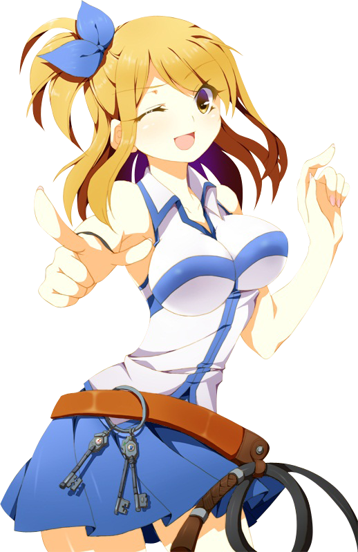 Fairy Tail Lucy Boob Clipart (518x799), Png Download